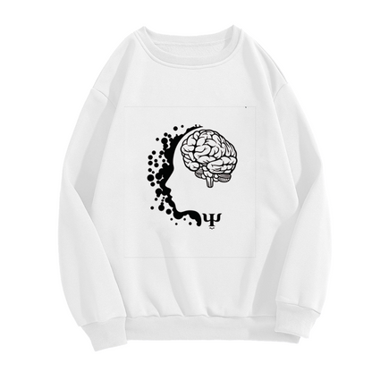 Mind & Brain Psychology Symbol Art Crewneck Sweatshirt