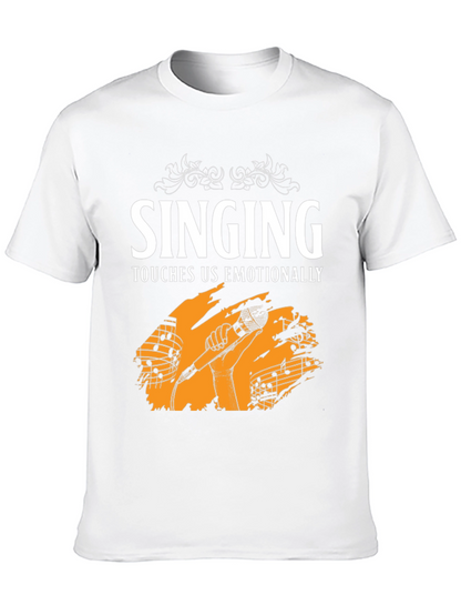 Singing Touches Us Emotionally Black T-Shirt