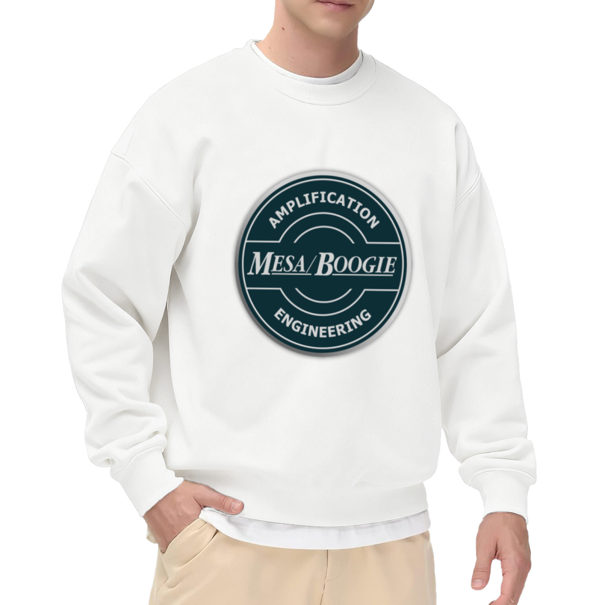 Melting Chocolate Skull Ice?Cream Gothic Cool Crewneck Sweatshirt