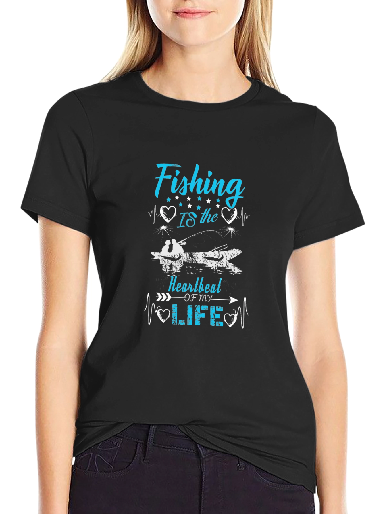 Fishing Heartbeat T-Shirt - Anglers Passion