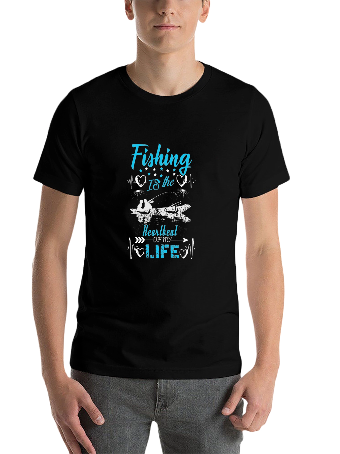 Fishing Heartbeat T-Shirt - Anglers Passion
