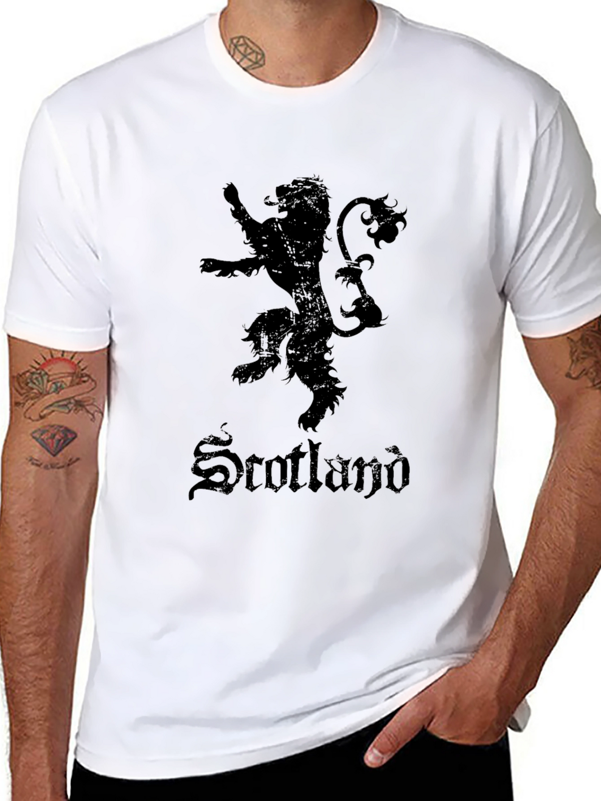 Scotland Lion Rampant Black T-Shirt