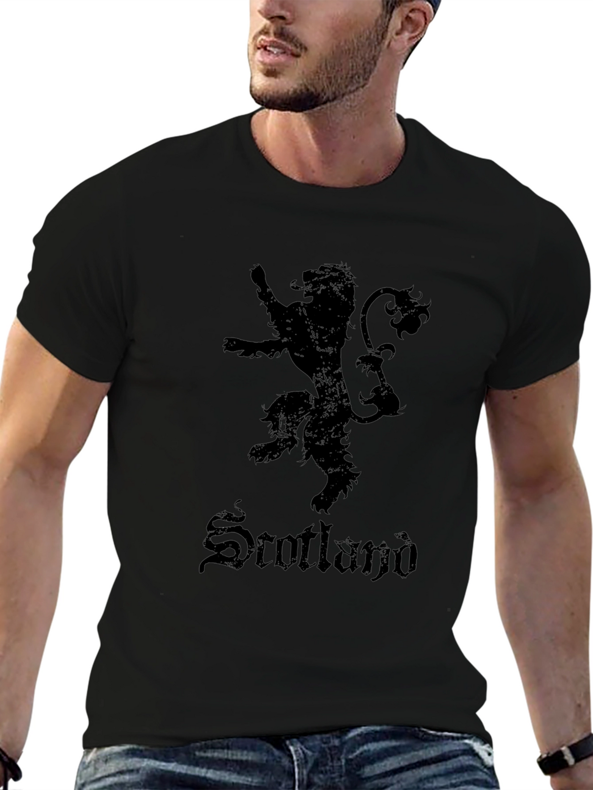 Scotland Lion Rampant Black T-Shirt