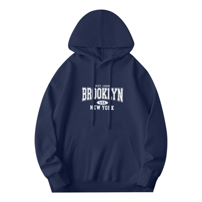 Brooklyn New York College?Style Navy Hoodie