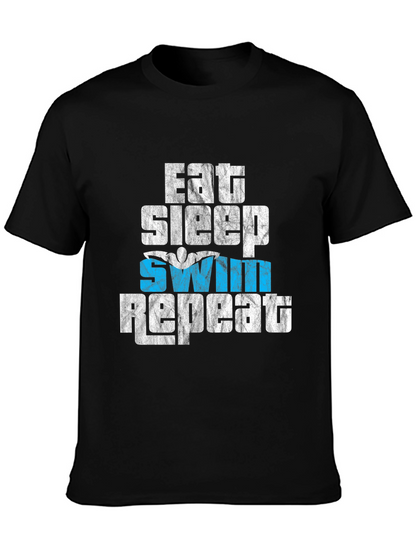 Eat Sleep Swim Repeat Graphic T-Shirt