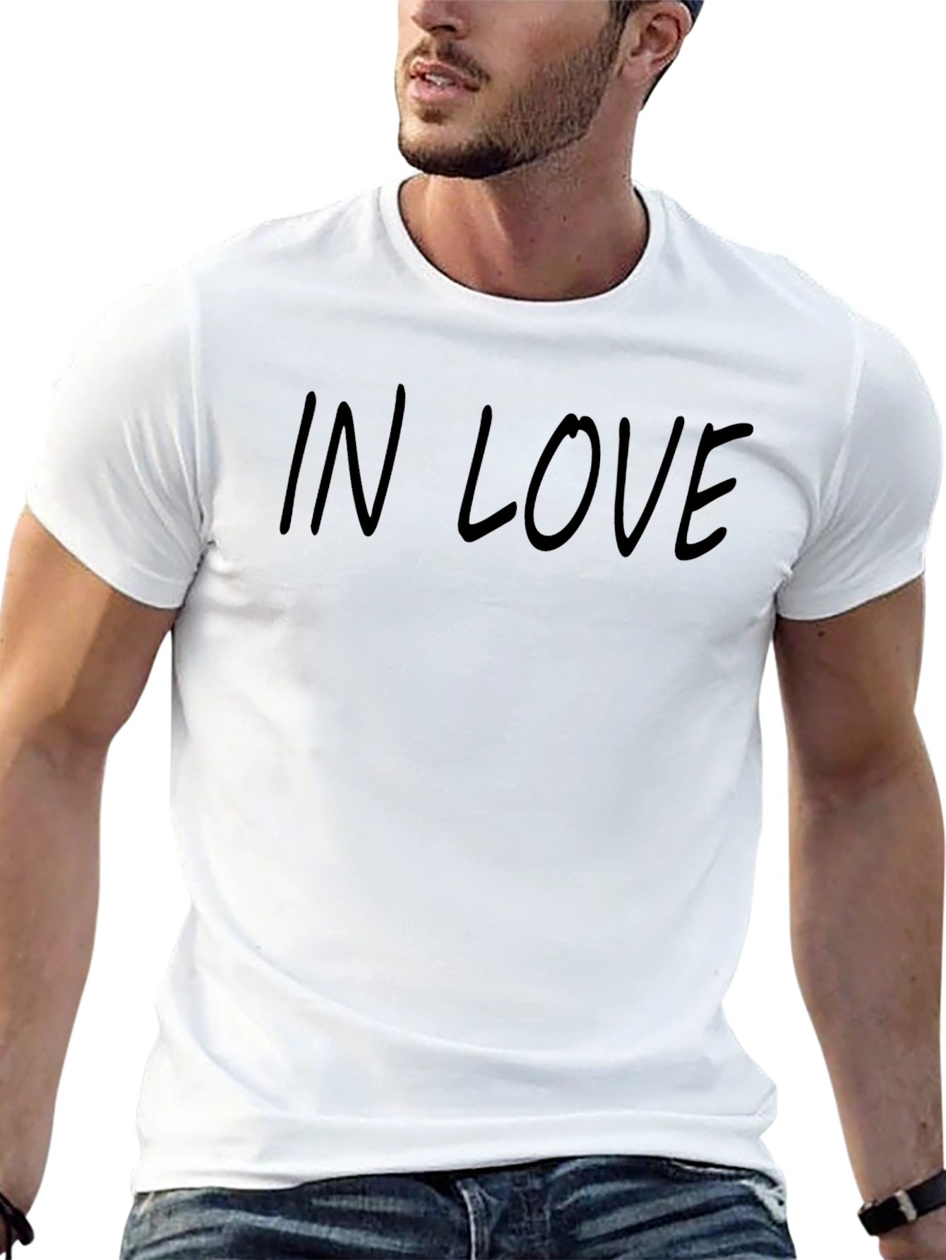In Love Black Tee