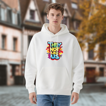 Vibrant Graffiti They Not Like Us Street Hoodie