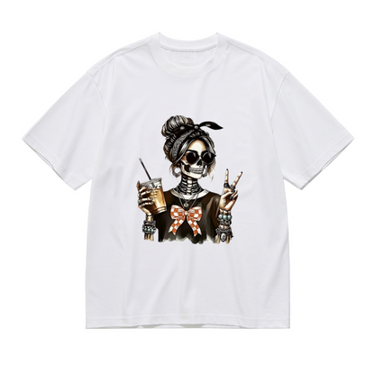 Watercolor Hummingbird Purple Floral Art T-Shirt