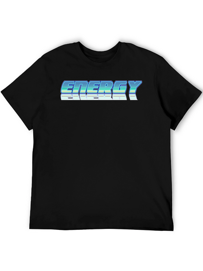 Energy Retro Graphic Black T-Shirt