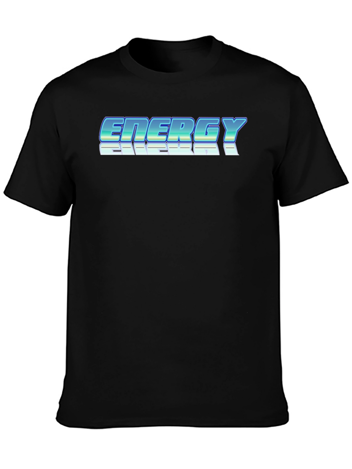 Energy Retro Graphic Black T-Shirt