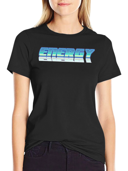 Energy Retro Graphic Black T-Shirt