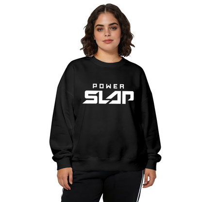 Power Slap Bold Sport Text Logo Crewneck Sweatshirt
