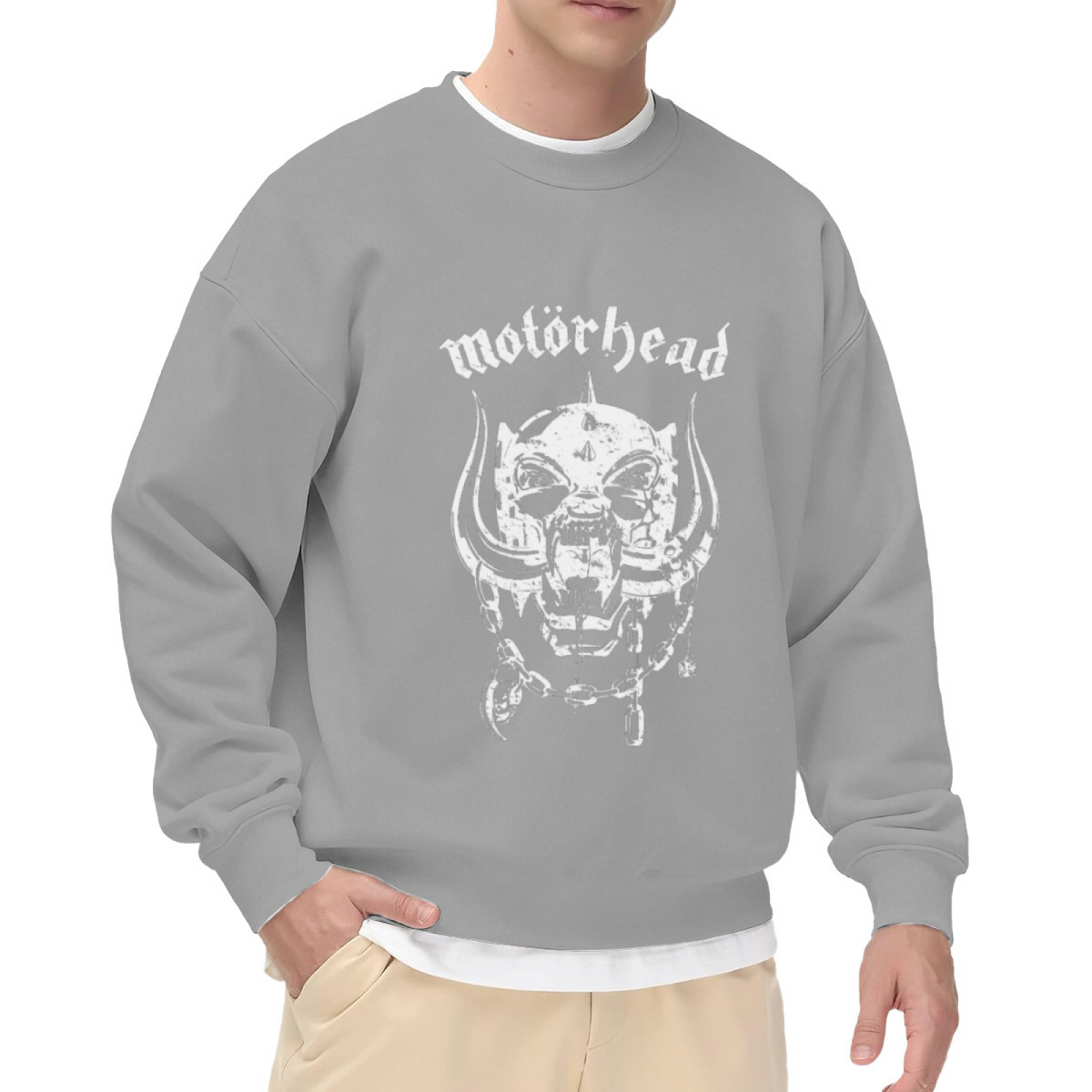 Vintage Mot?rhead War?Pig Rock Band Crewneck Sweatshirt