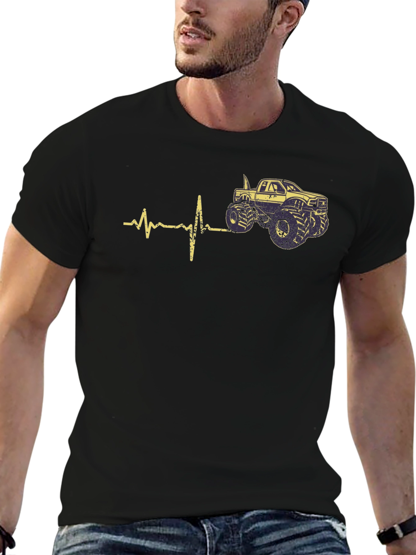 Monster Truck Heartbeat Tee
