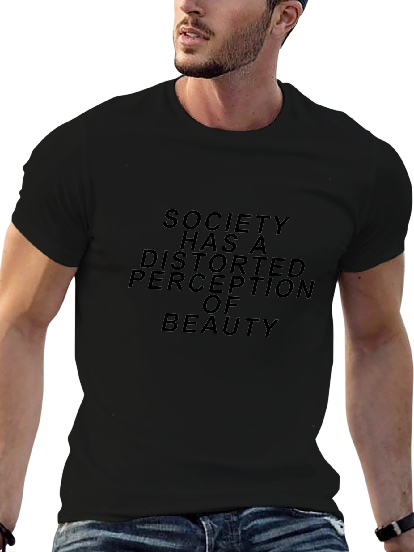 Society Distorted Beauty Graphic T-Shirt