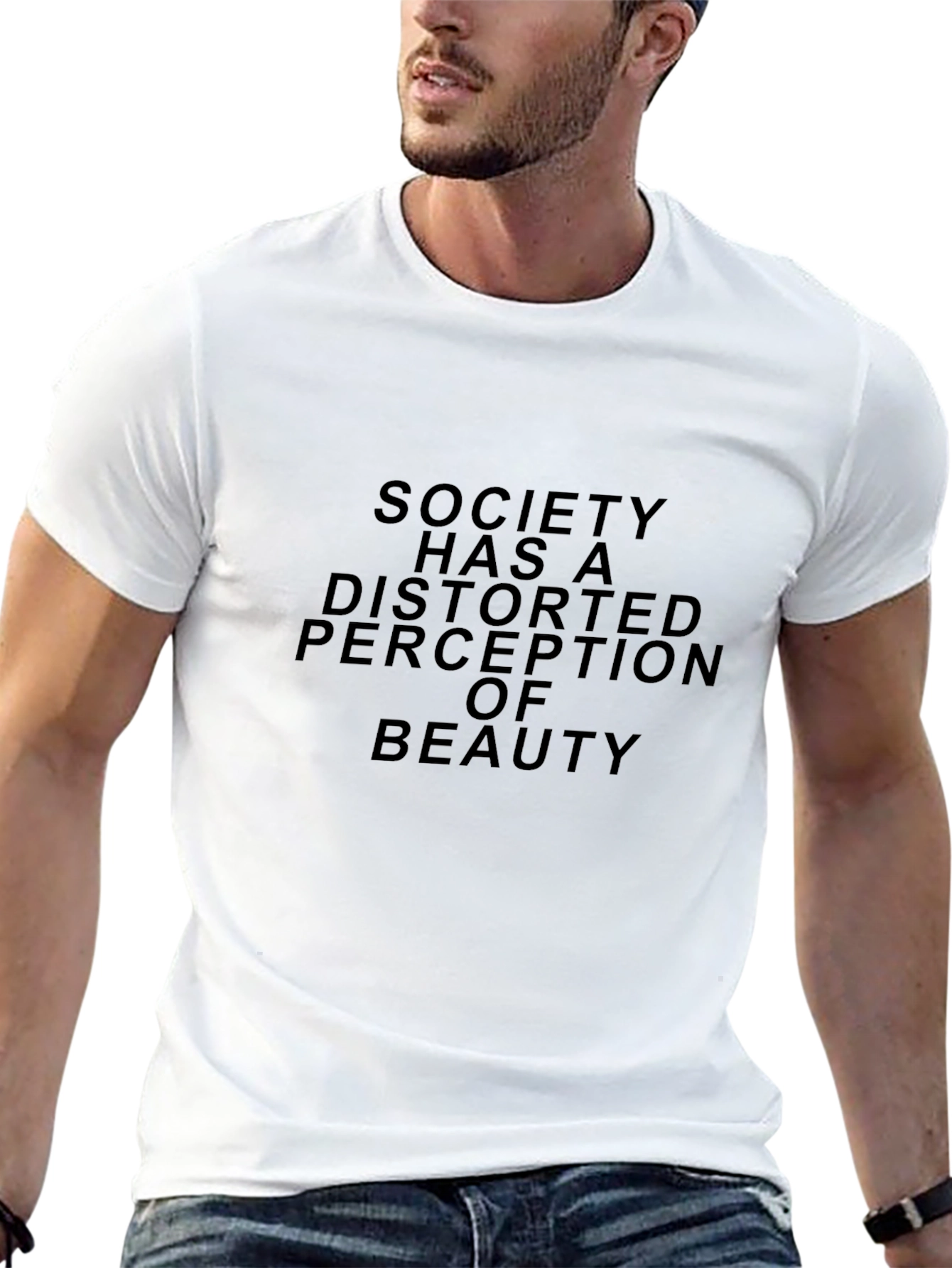 Society Distorted Beauty Graphic T-Shirt
