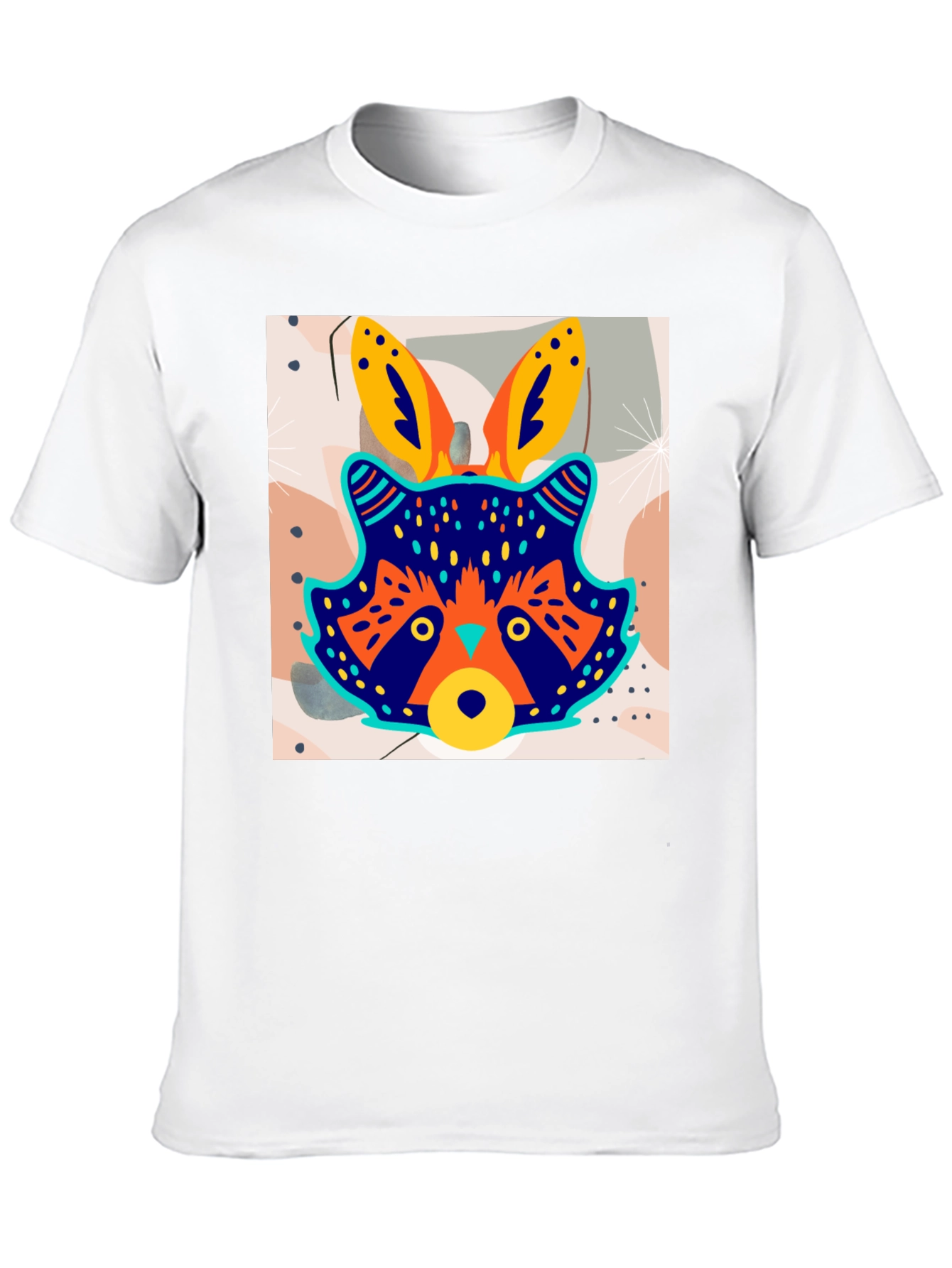 Funky Raccoon Graphic Tee - Stylish Mens Black T-Shirt