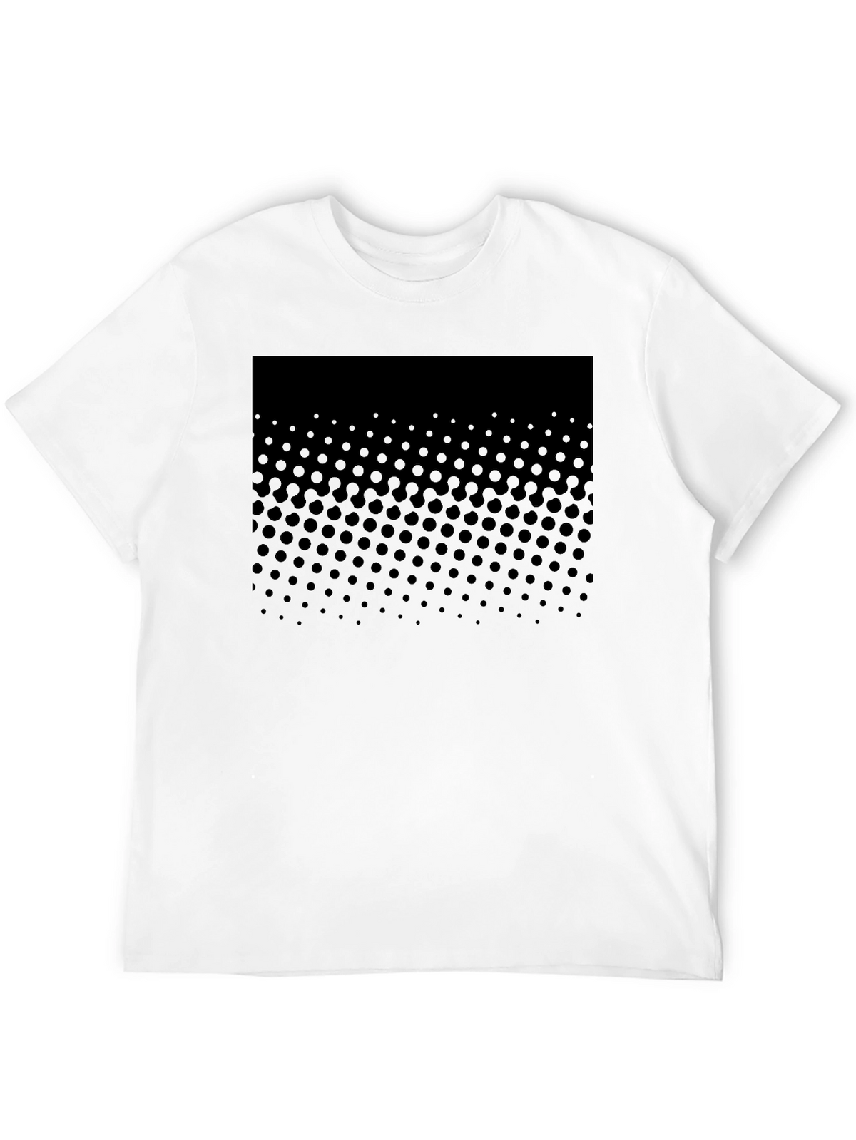 Modern Black Dotted Graphic Tee