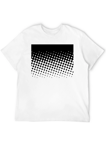 Modern Black Dotted Graphic Tee