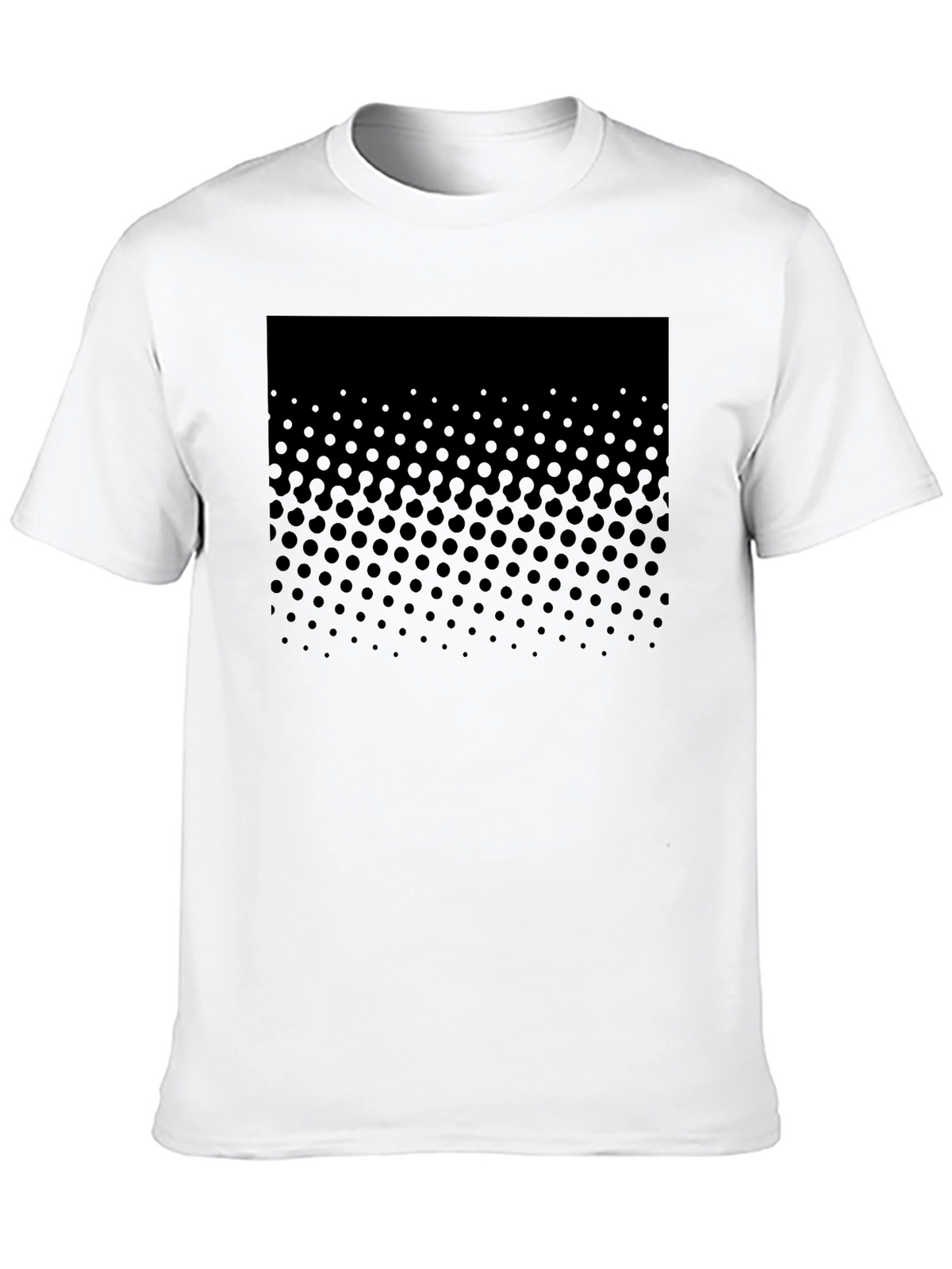 Modern Black Dotted Graphic Tee