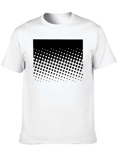 Modern Black Dotted Graphic Tee