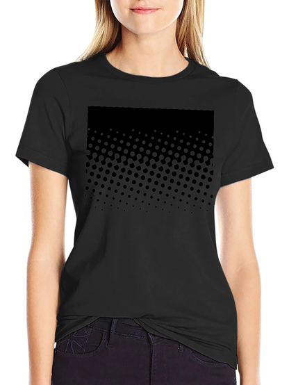 Modern Black Dotted Graphic Tee