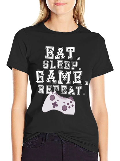 Eat Sleep Game Repeat Gamer T-Shirt