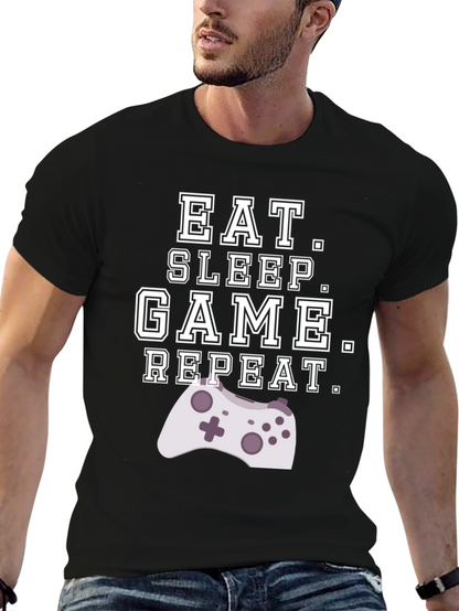 Eat Sleep Game Repeat Gamer T-Shirt