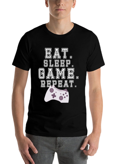 Eat Sleep Game Repeat Gamer T-Shirt