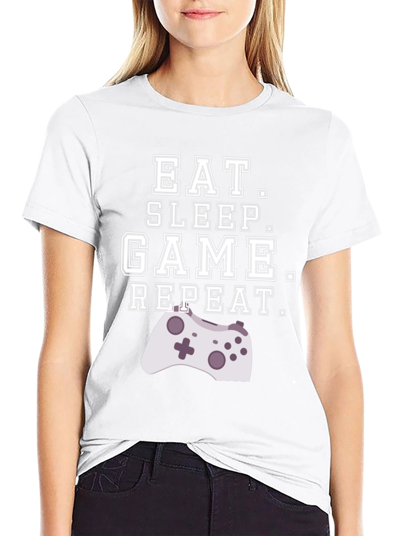 Eat Sleep Game Repeat Gamer T-Shirt