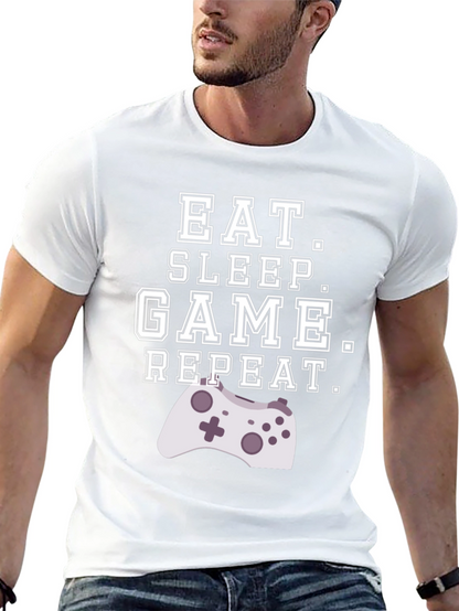 Eat Sleep Game Repeat Gamer T-Shirt