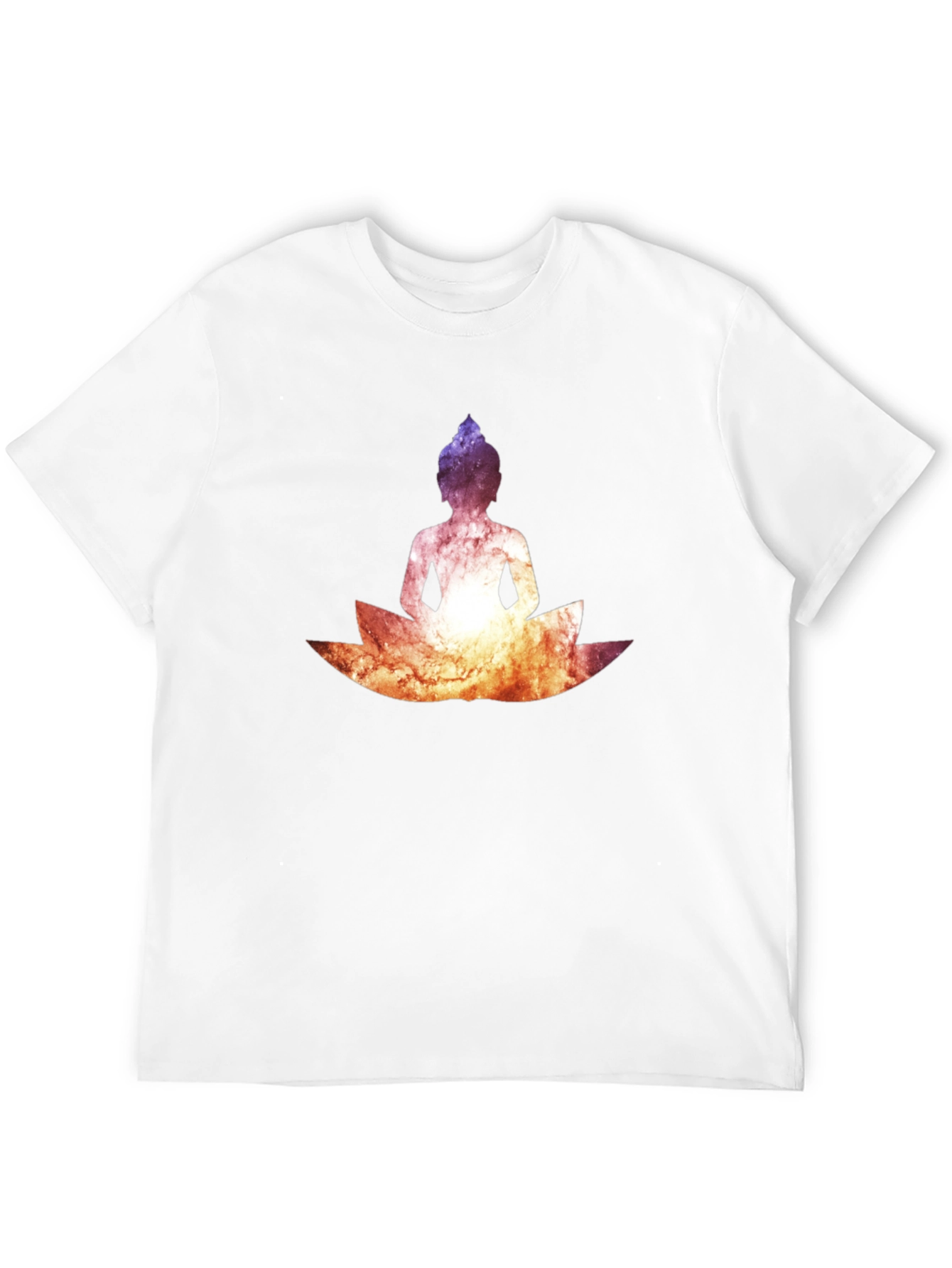 Buddha Lotus Graphic Tee - Cosmic Black T-Shirt