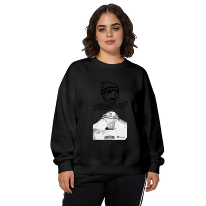 Street Hip?Hop Character Art Graphic Crewneck Sweatshirt