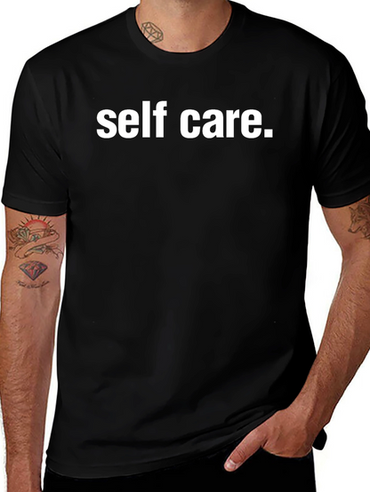 Self Care Statement Tee - Black Comfort