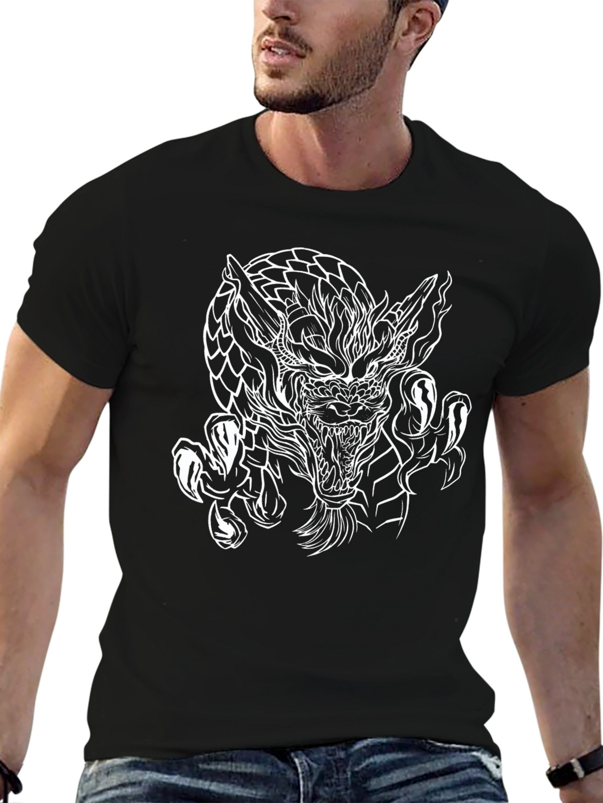 Dragon Graphic Black T-Shirt