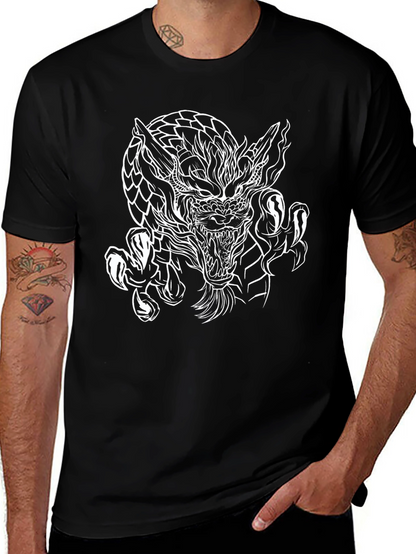 Dragon Graphic Black T-Shirt