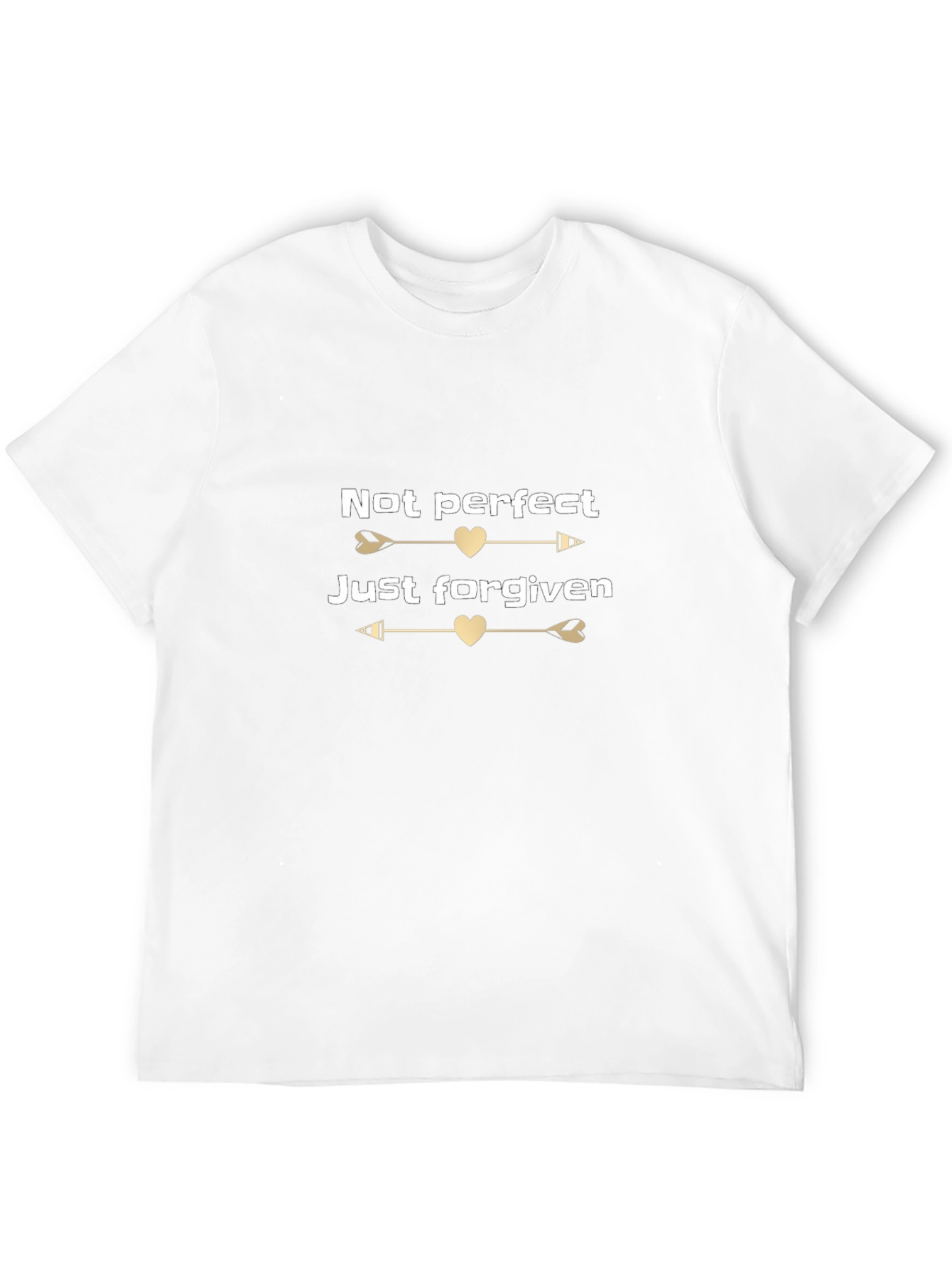 Not Perfect Just Forgiven Black T-Shirt