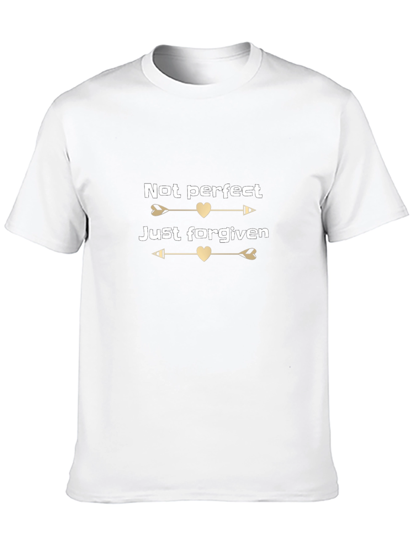 Not Perfect Just Forgiven Black T-Shirt
