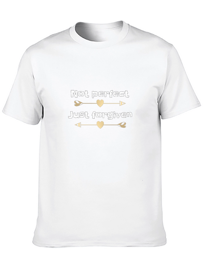 Not Perfect Just Forgiven Black T-Shirt