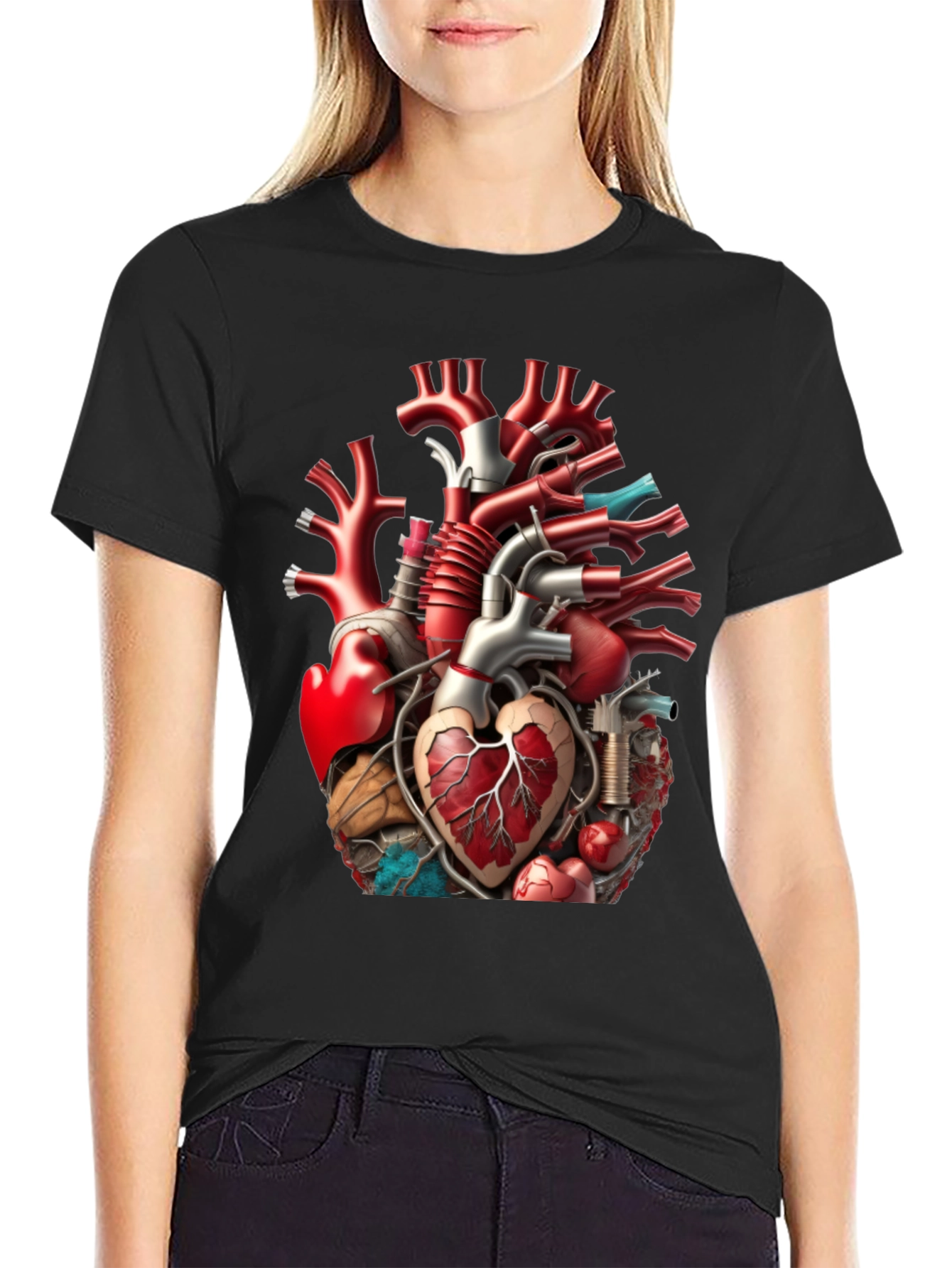 Anatomical Heart T-Shirt - Unique Graphic Tee