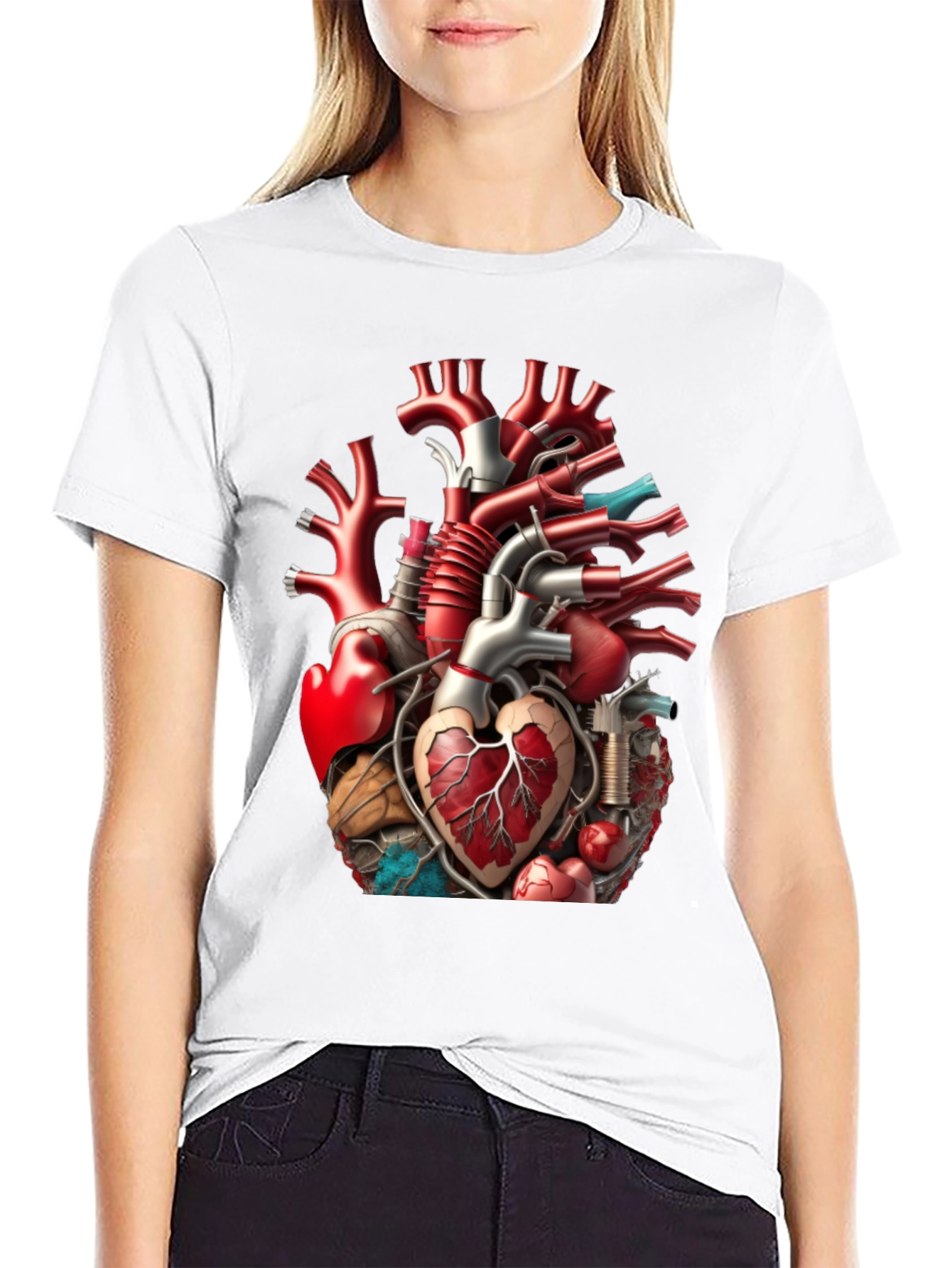 Anatomical Heart T-Shirt - Unique Graphic Tee