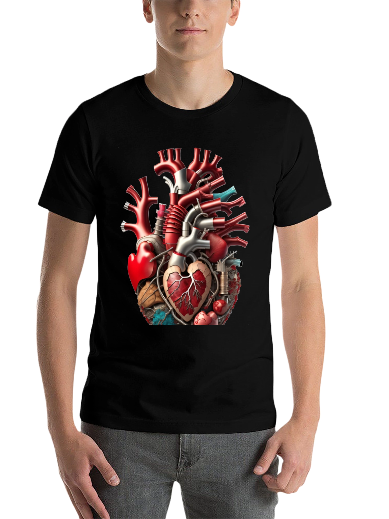 Anatomical Heart T-Shirt - Unique Graphic Tee