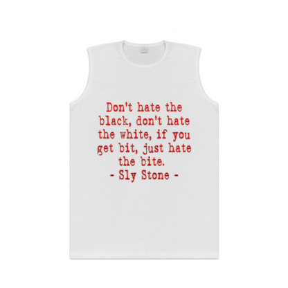 Sly Stone Quote Text Print Tank Top Unisex Cotton Sleeveless T-Shirt Casual Summer Streetwear Vest Multiple Colors