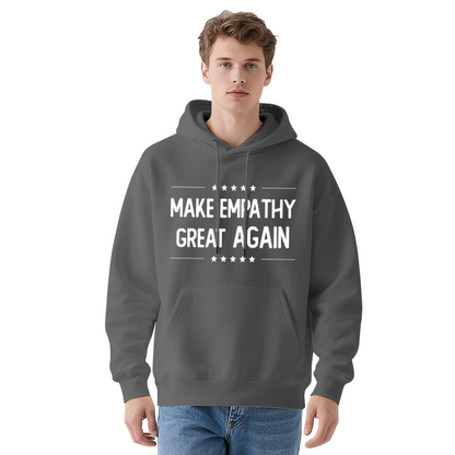 Make Empathy Great Again Red Hoodie, Unisex Cozy Daily Hooded Top