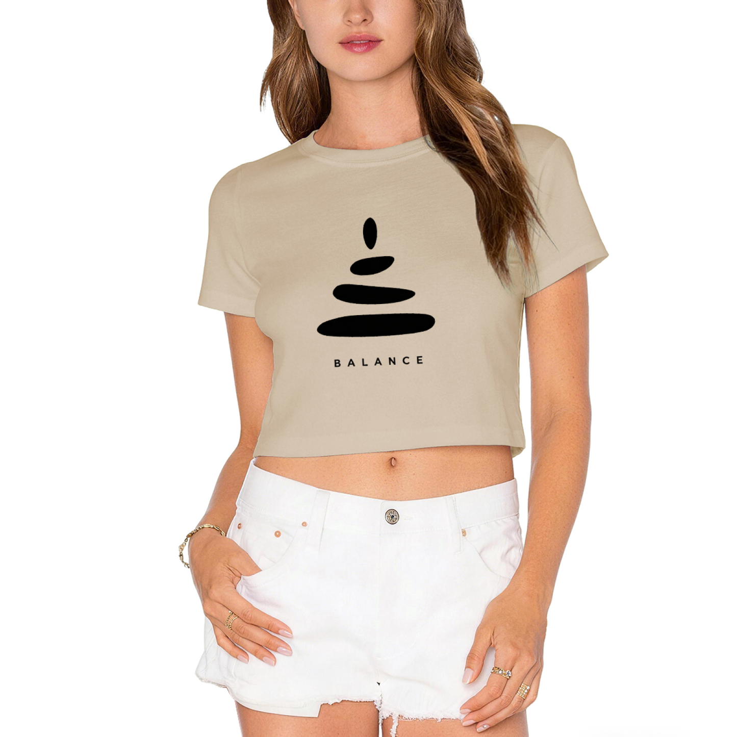 Balance Stack Stone Calm Lime Crop Top