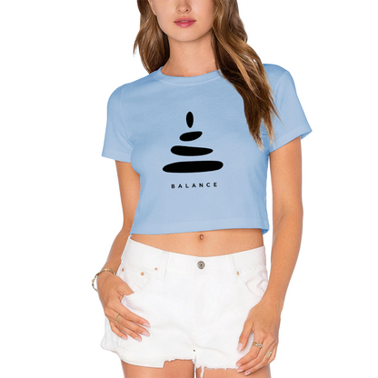 Balance Stack Stone Calm Lime Crop Top