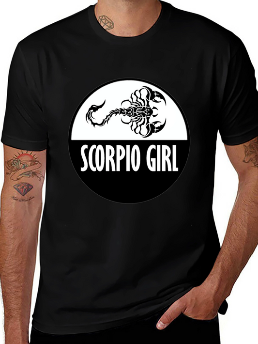 Scorpio Girl Zodiac Sign T-Shirt - Black