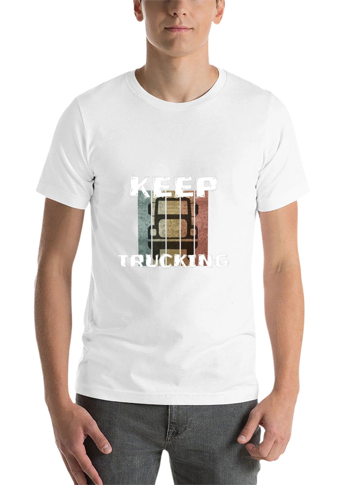 Keep Trucking Retro Graphic Tee