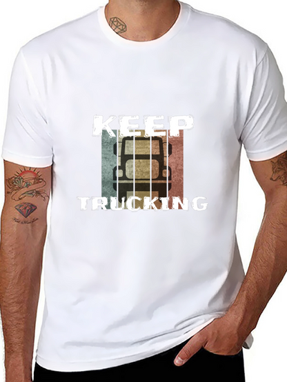 Keep Trucking Retro Graphic Tee