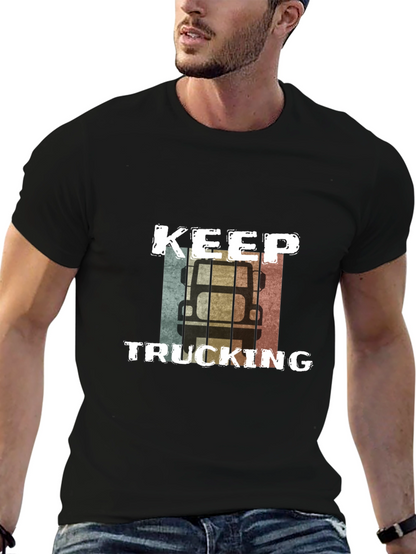 Keep Trucking Retro Graphic Tee